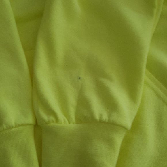 New Men's Fleece Pullover Hoodie Sweatshirt, Size L Yellow . - Picture 9 of 10